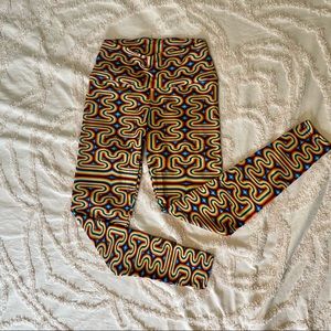 NWOT Crazy Rainbow Leggings
